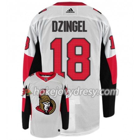 Pánské Hokejový Dres Ottawa Senators RYAN DZINGEL 18 Adidas Bílá Authentic